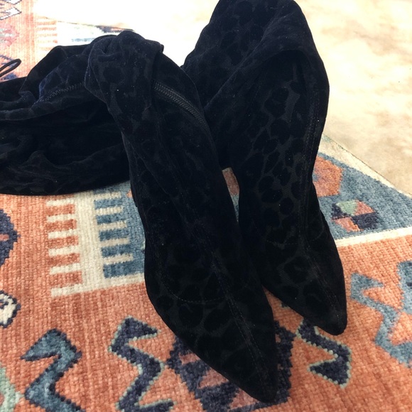 Free People OTK Velvet Leopard Boots - Picture 4 of 11